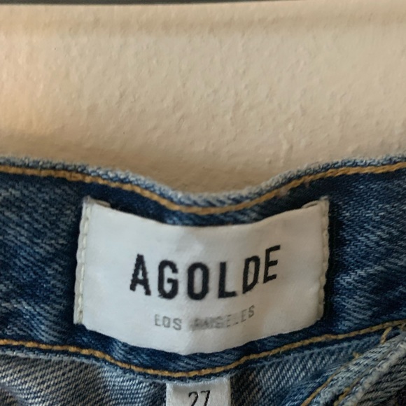 Agolde Riley Jeans High Rise Crop 27 - Picture 7 of 13
